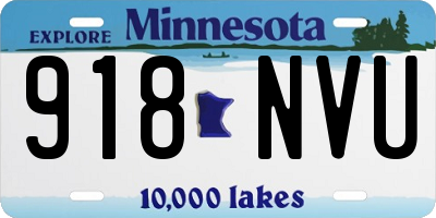 MN license plate 918NVU