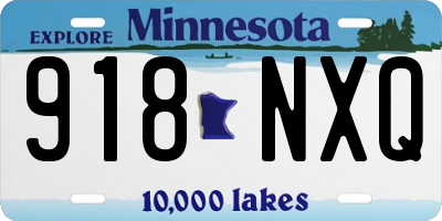 MN license plate 918NXQ
