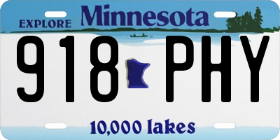 MN license plate 918PHY