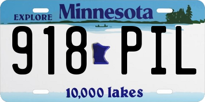 MN license plate 918PIL
