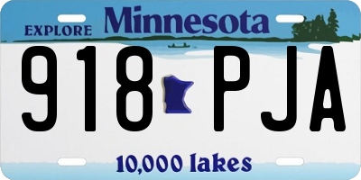 MN license plate 918PJA