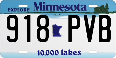 MN license plate 918PVB