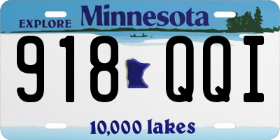 MN license plate 918QQI
