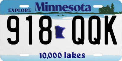 MN license plate 918QQK