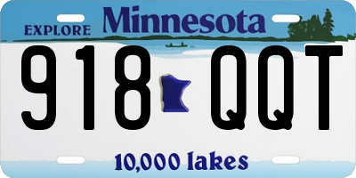 MN license plate 918QQT