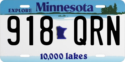 MN license plate 918QRN