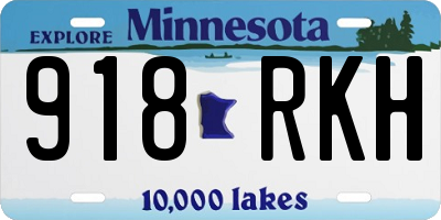 MN license plate 918RKH