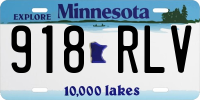 MN license plate 918RLV