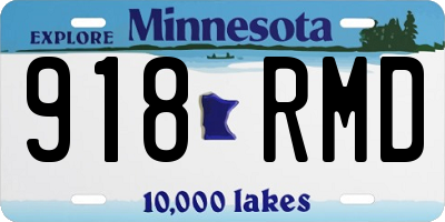 MN license plate 918RMD
