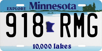 MN license plate 918RMG
