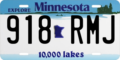MN license plate 918RMJ