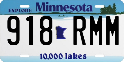 MN license plate 918RMM