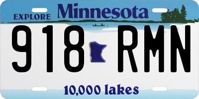 MN license plate 918RMN