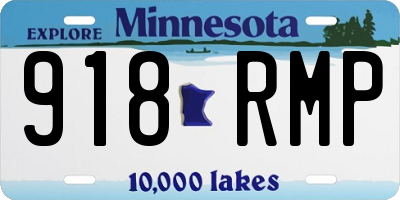 MN license plate 918RMP