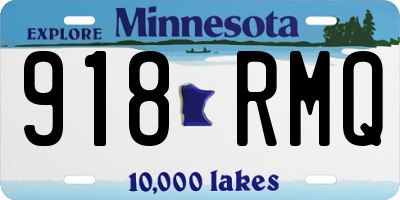 MN license plate 918RMQ