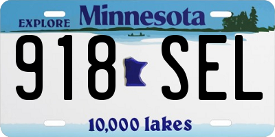 MN license plate 918SEL