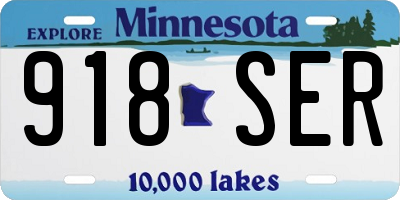 MN license plate 918SER