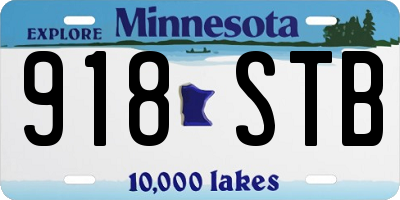 MN license plate 918STB