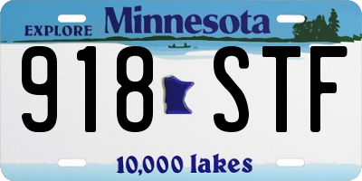 MN license plate 918STF