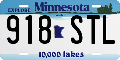 MN license plate 918STL