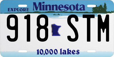 MN license plate 918STM