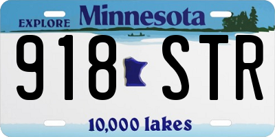 MN license plate 918STR