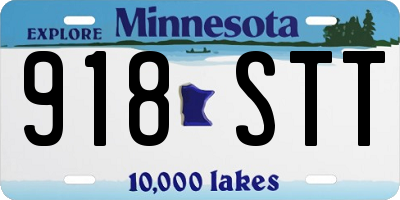 MN license plate 918STT