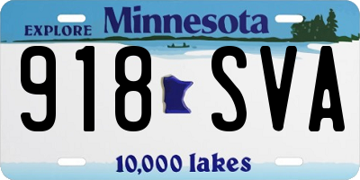 MN license plate 918SVA