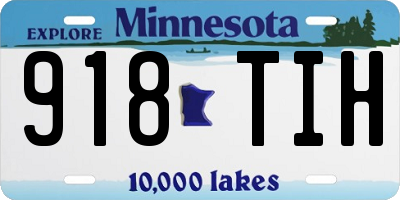MN license plate 918TIH