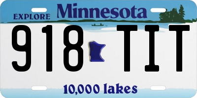 MN license plate 918TIT
