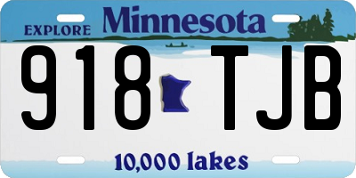 MN license plate 918TJB