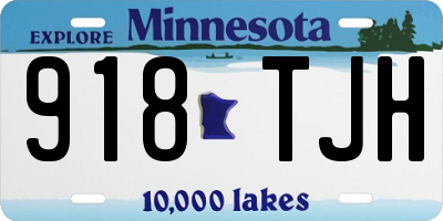 MN license plate 918TJH