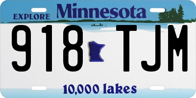 MN license plate 918TJM
