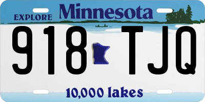 MN license plate 918TJQ