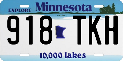 MN license plate 918TKH