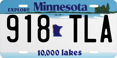 MN license plate 918TLA