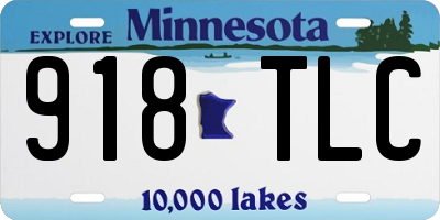 MN license plate 918TLC
