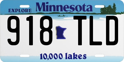 MN license plate 918TLD
