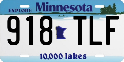 MN license plate 918TLF