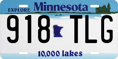 MN license plate 918TLG