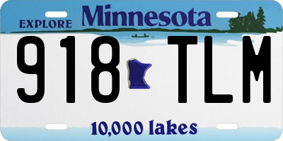 MN license plate 918TLM