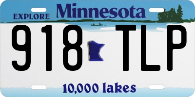 MN license plate 918TLP