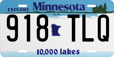 MN license plate 918TLQ