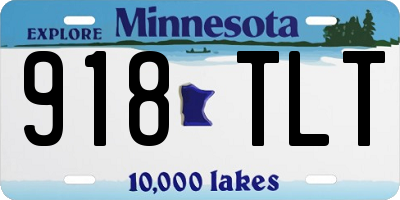 MN license plate 918TLT