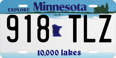 MN license plate 918TLZ