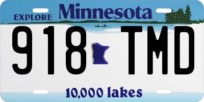 MN license plate 918TMD