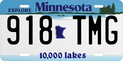 MN license plate 918TMG