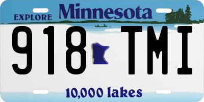 MN license plate 918TMI
