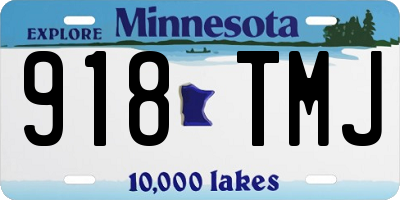 MN license plate 918TMJ