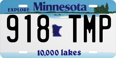 MN license plate 918TMP
